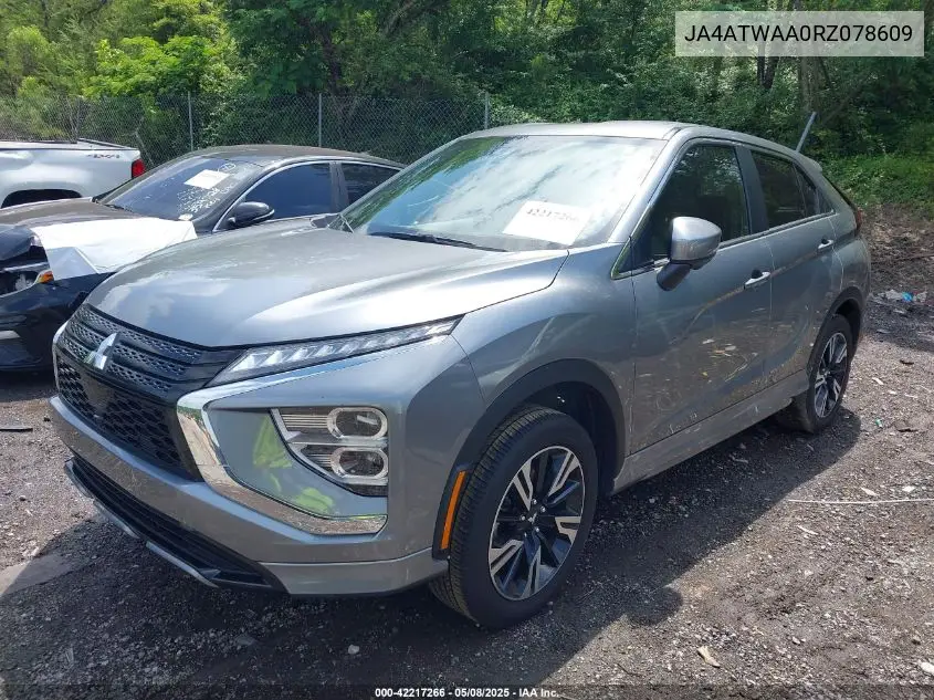 2024 Mitsubishi Eclipse Cross Se S-Awc/Sel S-Awc VIN: JA4ATWAA0RZ078609 Lot: 42217266