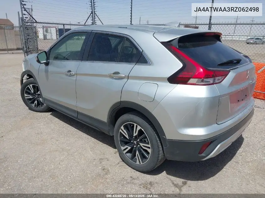 2024 Mitsubishi Eclipse Cross Se S-Awc/Sel S-Awc VIN: JA4ATWAA3RZ062498 Lot: 42245720