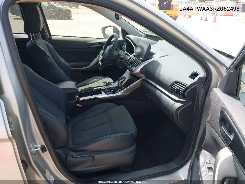 2024 Mitsubishi Eclipse Cross Se S-Awc/Sel S-Awc VIN: JA4ATWAA3RZ062498 Lot: 42245720