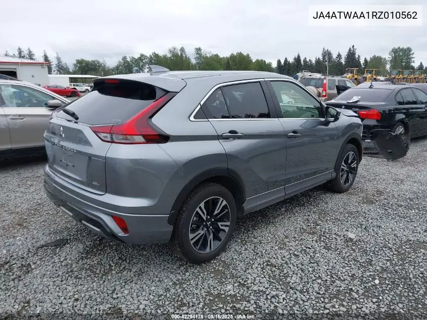 2024 Mitsubishi Eclipse Cross Sel S-Awc VIN: JA4ATWAA1RZ010562 Lot: 42294175