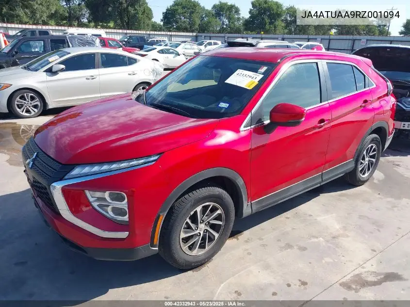 2024 Mitsubishi Eclipse Cross Es S-Awc VIN: JA4ATUAA9RZ001094 Lot: 42332943