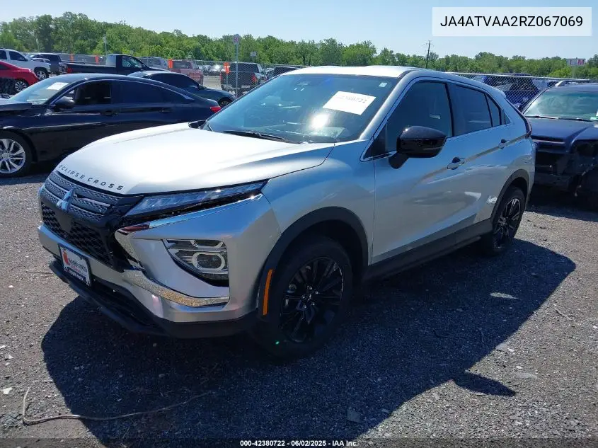 2024 Mitsubishi Eclipse Cross Black Edition S-Awc/Le S-Awc/Ralliart S-Awc/Se S-Awc VIN: JA4ATVAA2RZ067069 Lot: 42380722