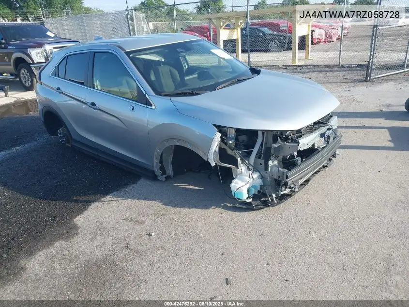 2024 Mitsubishi Eclipse Cross Se S-Awc/Sel S-Awc VIN: JA4ATWAA7RZ058728 Lot: 42476292