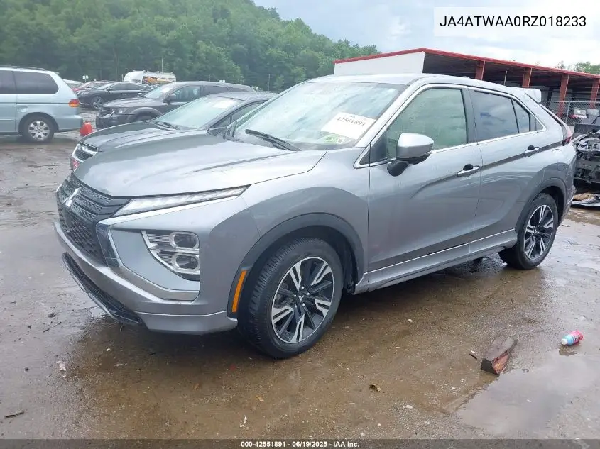 2024 Mitsubishi Eclipse Cross Sel S-Awc VIN: JA4ATWAA0RZ018233 Lot: 42551891