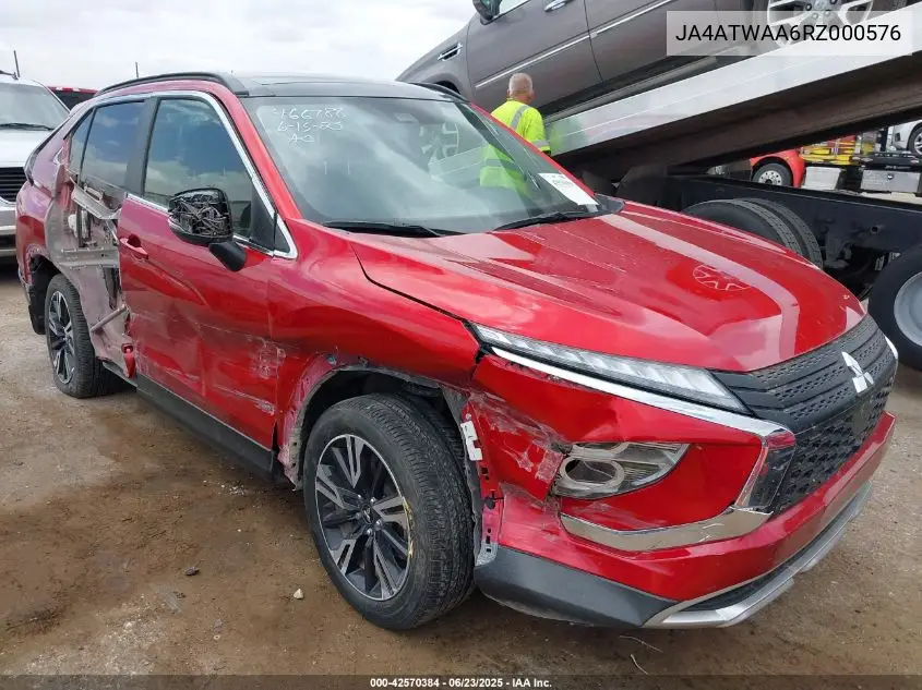 2024 Mitsubishi Eclipse Cross Se S-Awc/Sel S-Awc VIN: JA4ATWAA6RZ000576 Lot: 42570384