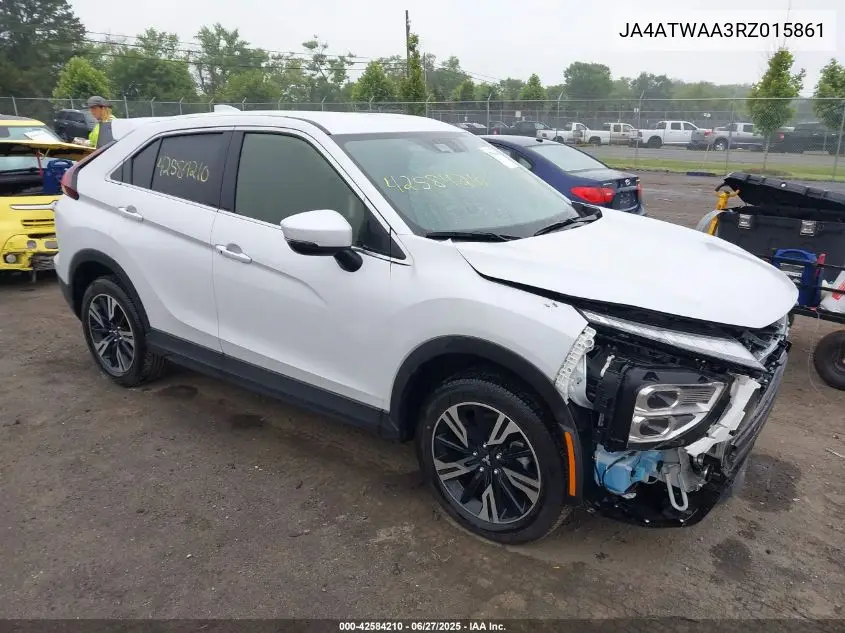 2024 Mitsubishi Eclipse Cross Se S-Awc VIN: JA4ATWAA3RZ015861 Lot: 42584210