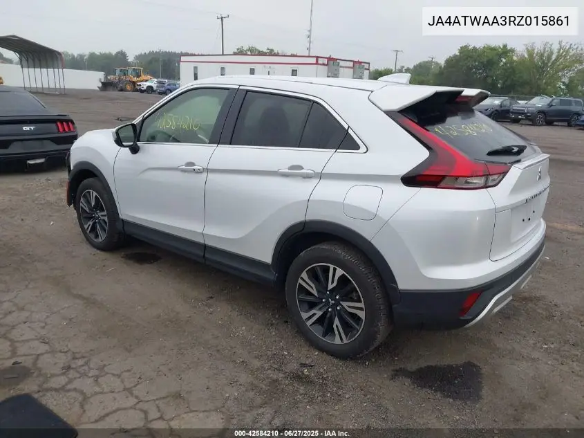 2024 Mitsubishi Eclipse Cross Se S-Awc VIN: JA4ATWAA3RZ015861 Lot: 42584210