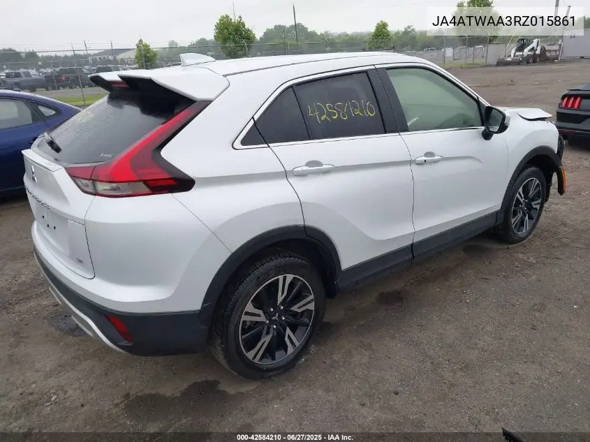 2024 Mitsubishi Eclipse Cross Se S-Awc VIN: JA4ATWAA3RZ015861 Lot: 42584210