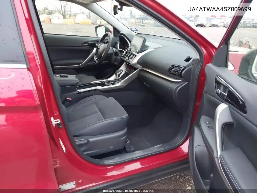 2025 Mitsubishi Eclipse Cross Black Edition S-Awc/Se S-Awc/Sel S-Awc VIN: JA4ATWAA4SZ009699 Lot: 42178059