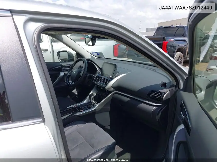 2025 Mitsubishi Eclipse Cross VIN: JA4ATWAA7SZ012449 Lot: 42533567