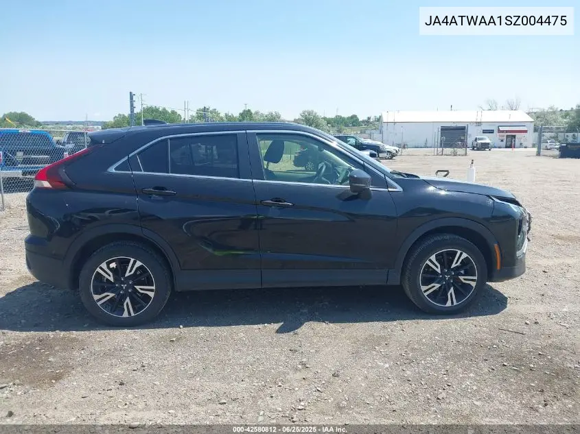 2025 Mitsubishi Eclipse Cross Black Edition S-Awc/Se S-Awc/Sel S-Awc VIN: JA4ATWAA1SZ004475 Lot: 42580812