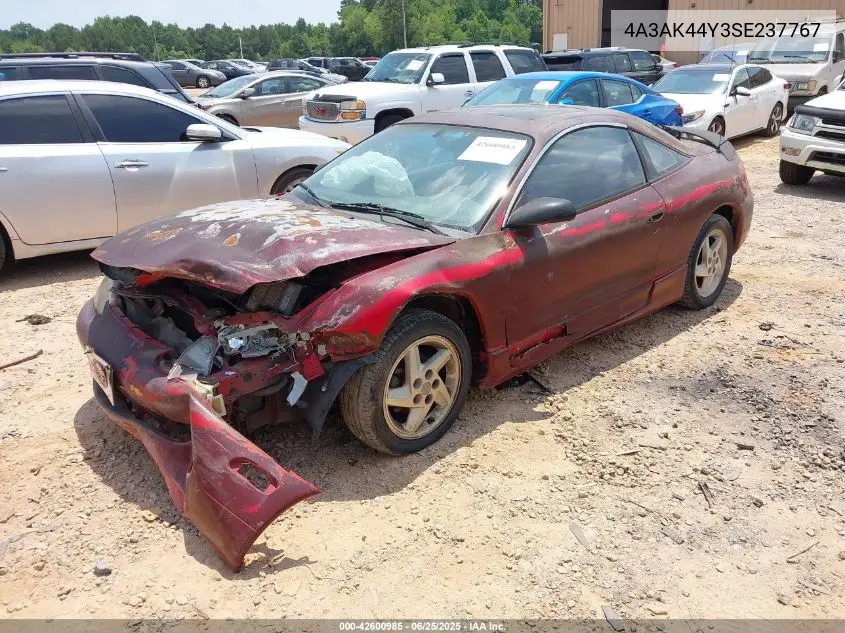 1995 Mitsubishi Eclipse Gs VIN: 4A3AK44Y3SE237767 Lot: 42600985