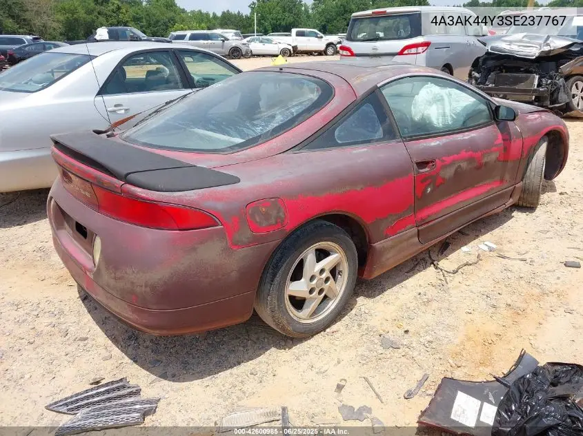 1995 Mitsubishi Eclipse Gs VIN: 4A3AK44Y3SE237767 Lot: 42600985