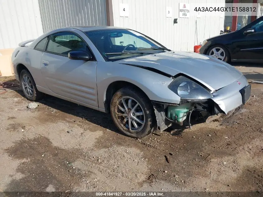 2001 Mitsubishi Eclipse Gs VIN: 4A3AC44GX1E158812 Lot: 41841927