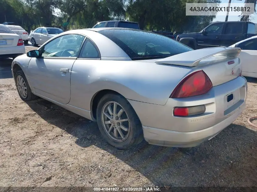 2001 Mitsubishi Eclipse Gs VIN: 4A3AC44GX1E158812 Lot: 41841927