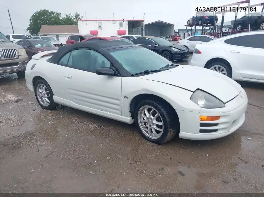 2001 Mitsubishi Eclipse Spyder Gt VIN: 4A3AE85H11E179184 Lot: 42427747