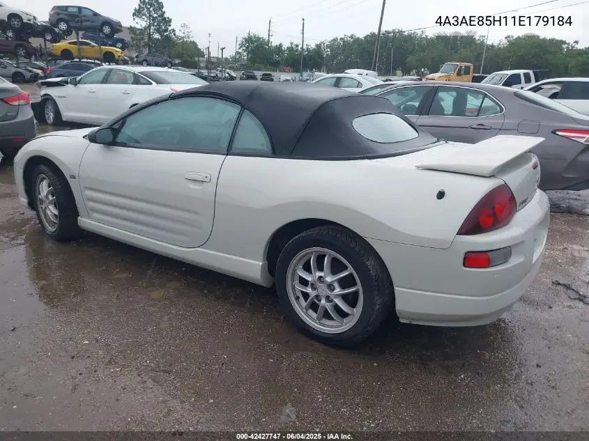 2001 Mitsubishi Eclipse Spyder Gt VIN: 4A3AE85H11E179184 Lot: 42427747