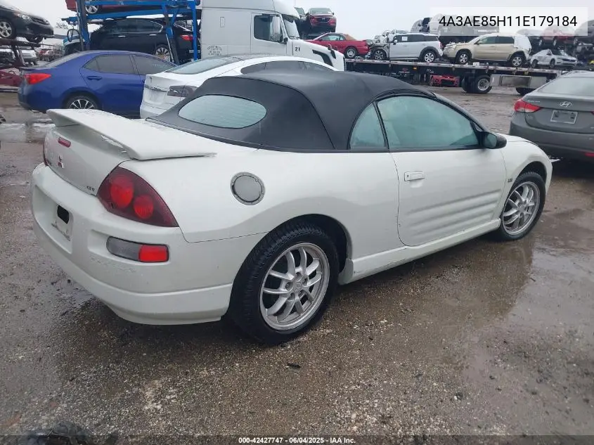 2001 Mitsubishi Eclipse Spyder Gt VIN: 4A3AE85H11E179184 Lot: 42427747