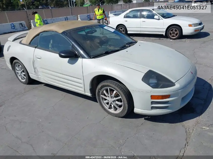 2001 Mitsubishi Eclipse Spyder Gs VIN: 4A3AE45G41E051327 Lot: 42472333