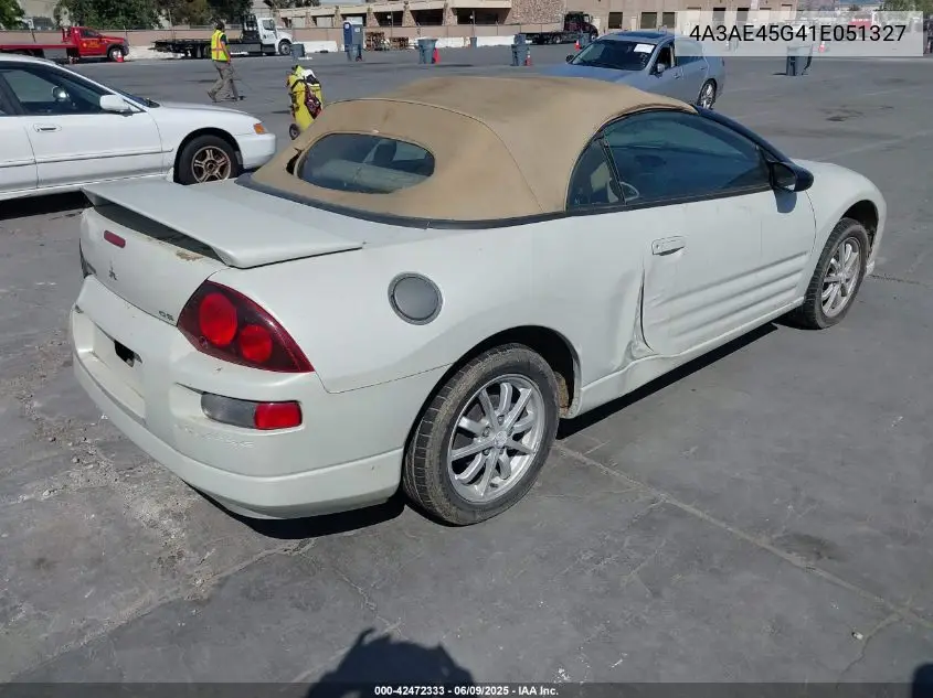 2001 Mitsubishi Eclipse Spyder Gs VIN: 4A3AE45G41E051327 Lot: 42472333