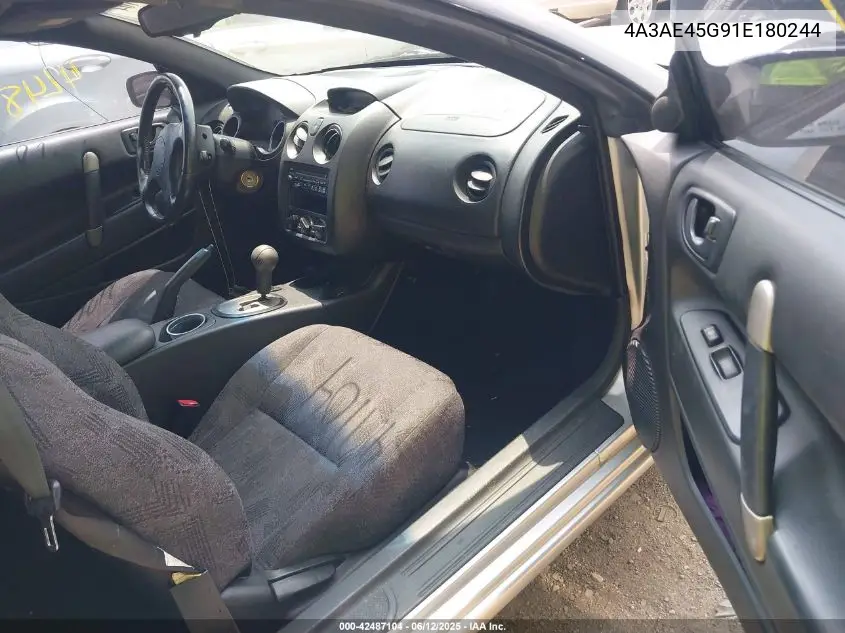 2001 Mitsubishi Eclipse Spyder Gs VIN: 4A3AE45G91E180244 Lot: 42487104