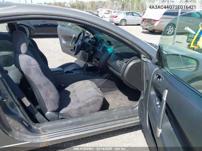 2002 Mitsubishi Eclipse Gs VIN: 4A3AC44G72E016421 Lot: 41802501