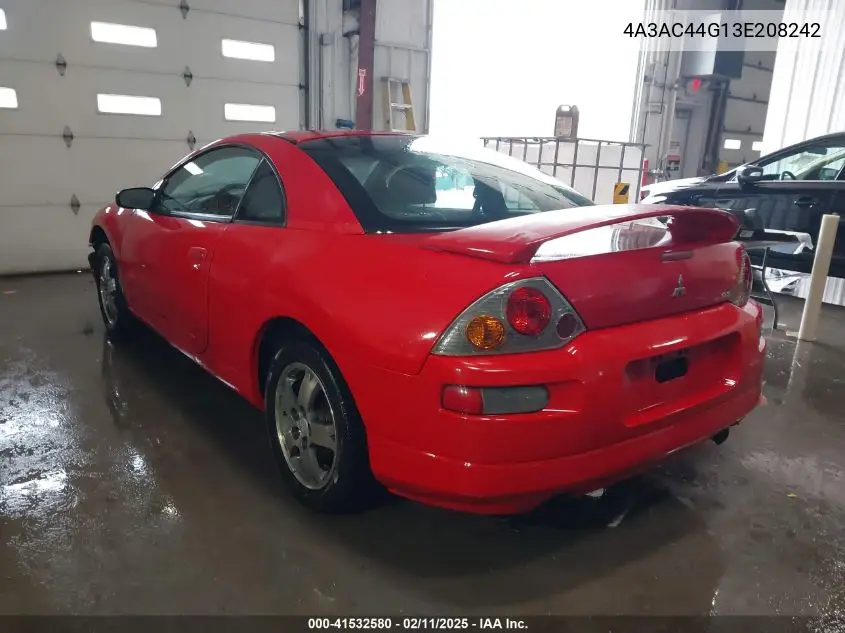 2003 Mitsubishi Eclipse Gs VIN: 4A3AC44G13E208242 Lot: 41532580