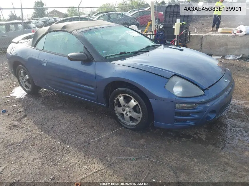 2003 Mitsubishi Eclipse Spyder Gs VIN: 4A3AE45G83E139901 Lot: 42113353