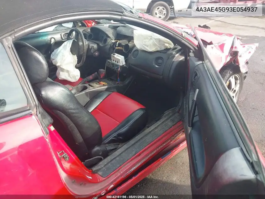 2003 Mitsubishi Eclipse Spyder Gs VIN: 4A3AE45G93E054937 Lot: 42161198