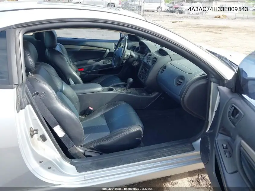 2003 Mitsubishi Eclipse Gts VIN: 4A3AC74H33E009543 Lot: 42210236