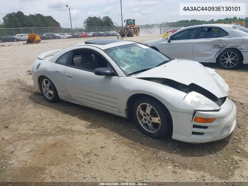 2003 Mitsubishi Eclipse Gs VIN: 4A3AC44G93E130101 Lot: 42237405