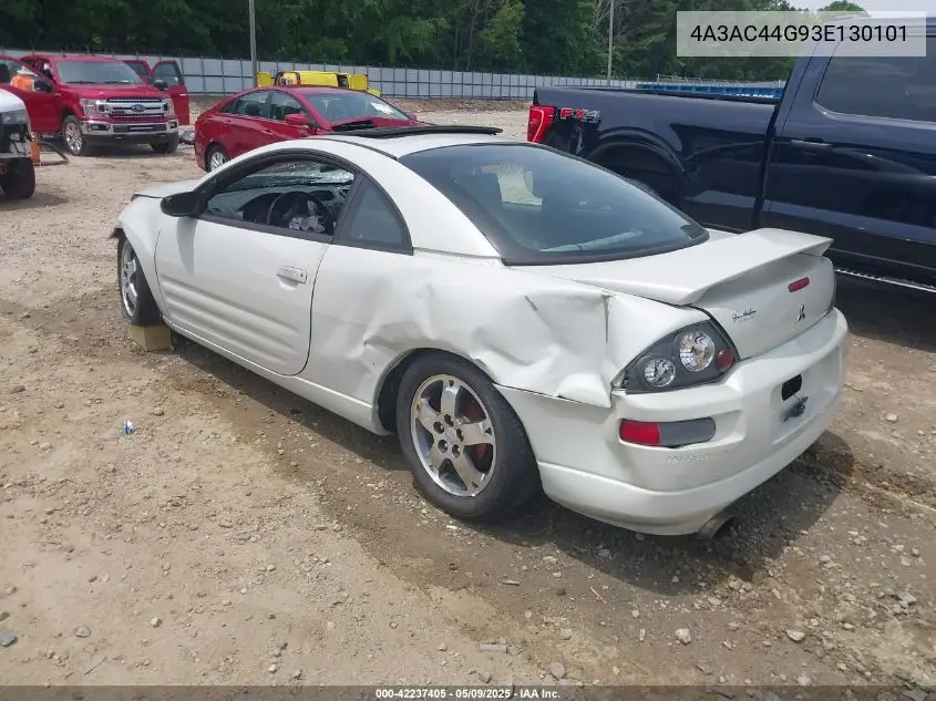 2003 Mitsubishi Eclipse Gs VIN: 4A3AC44G93E130101 Lot: 42237405