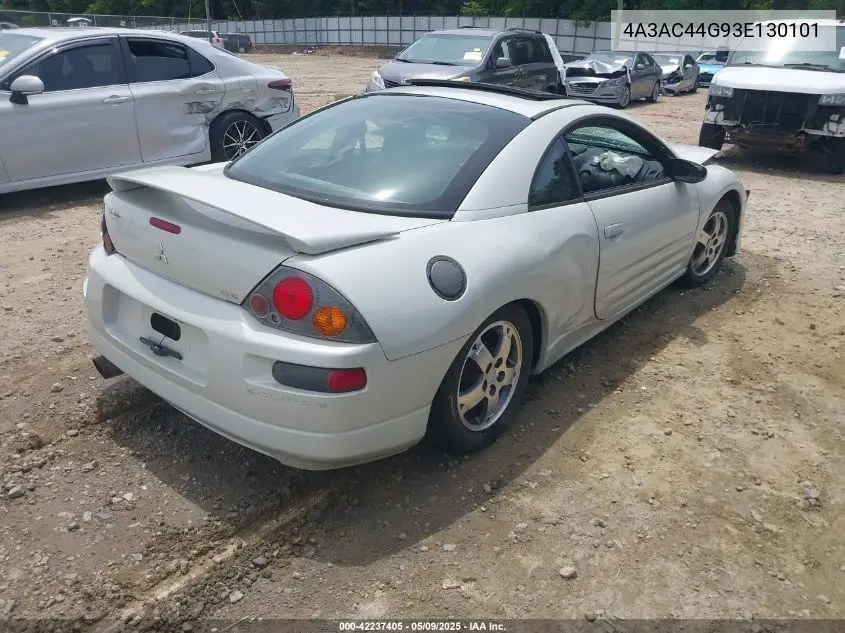 2003 Mitsubishi Eclipse Gs VIN: 4A3AC44G93E130101 Lot: 42237405