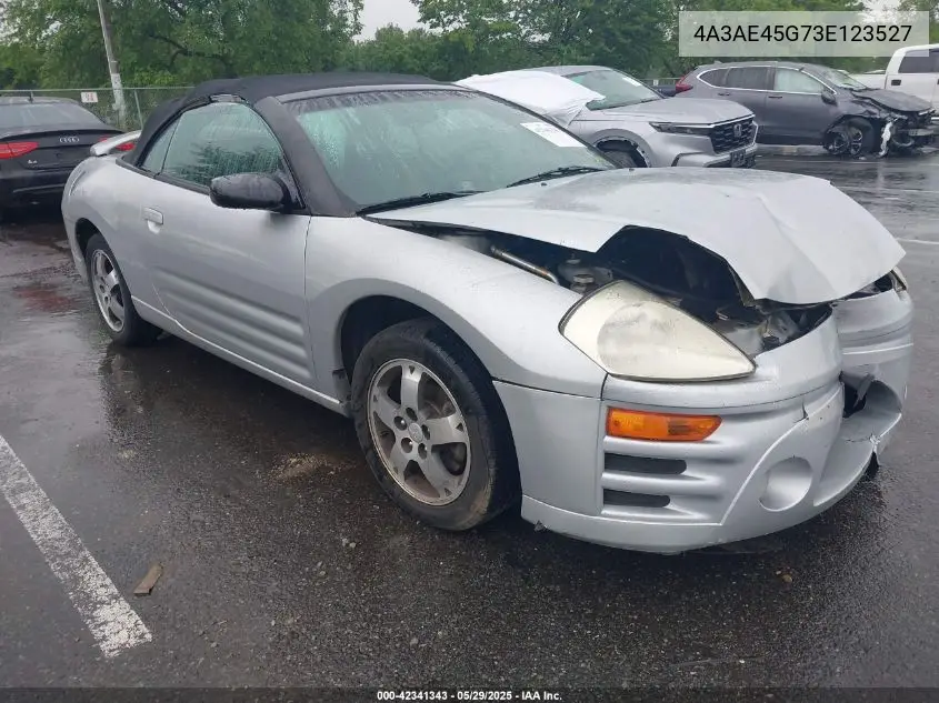 2003 Mitsubishi Eclipse Spyder Gs VIN: 4A3AE45G73E123527 Lot: 42341343