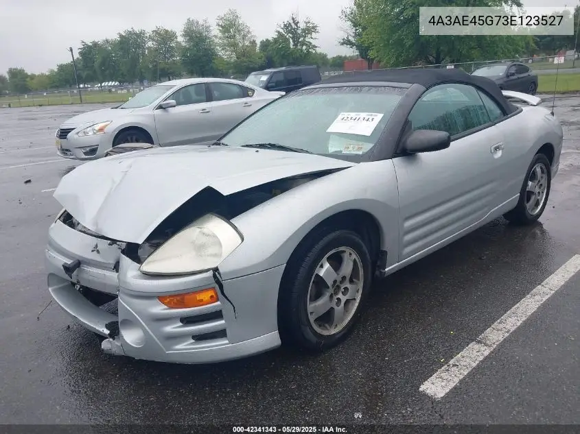 2003 Mitsubishi Eclipse Spyder Gs VIN: 4A3AE45G73E123527 Lot: 42341343