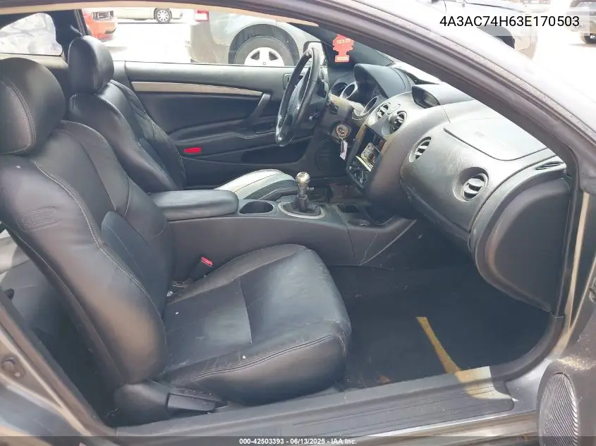 2003 Mitsubishi Eclipse Gts VIN: 4A3AC74H63E170503 Lot: 42503393