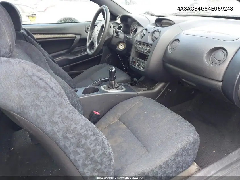 2004 Mitsubishi Eclipse Rs VIN: 4A3AC34G84E059243 Lot: 42229308