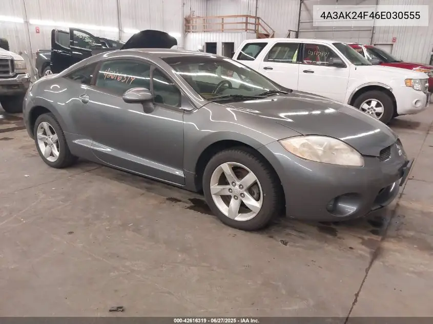 2006 Mitsubishi Eclipse Gs VIN: 4A3AK24F46E030555 Lot: 42616319