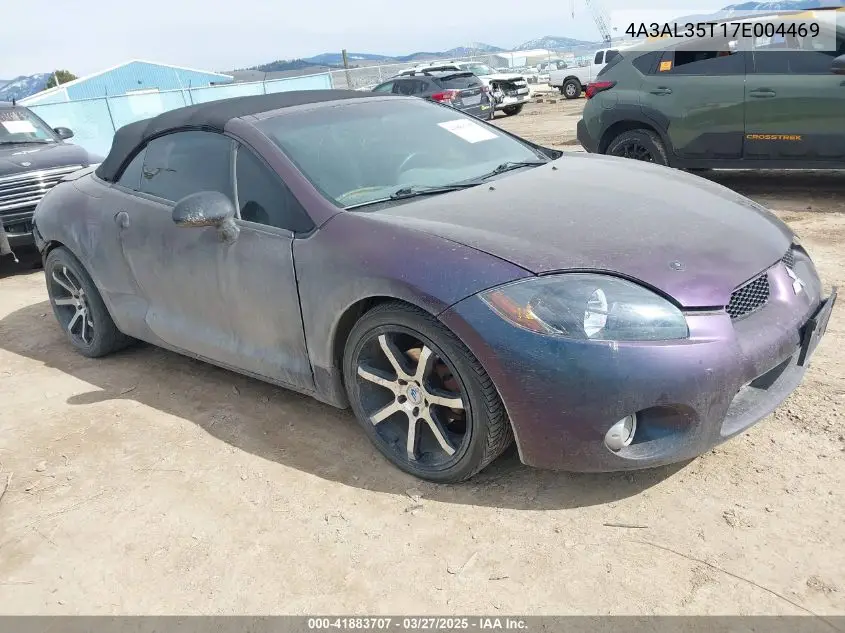 2007 Mitsubishi Eclipse Spyder Gt VIN: 4A3AL35T17E004469 Lot: 41883707