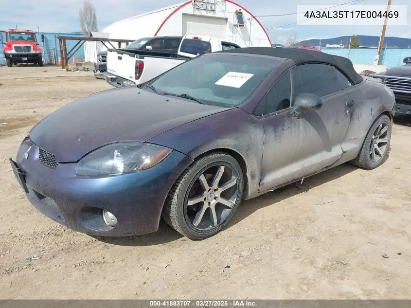 2007 Mitsubishi Eclipse Spyder Gt VIN: 4A3AL35T17E004469 Lot: 41883707