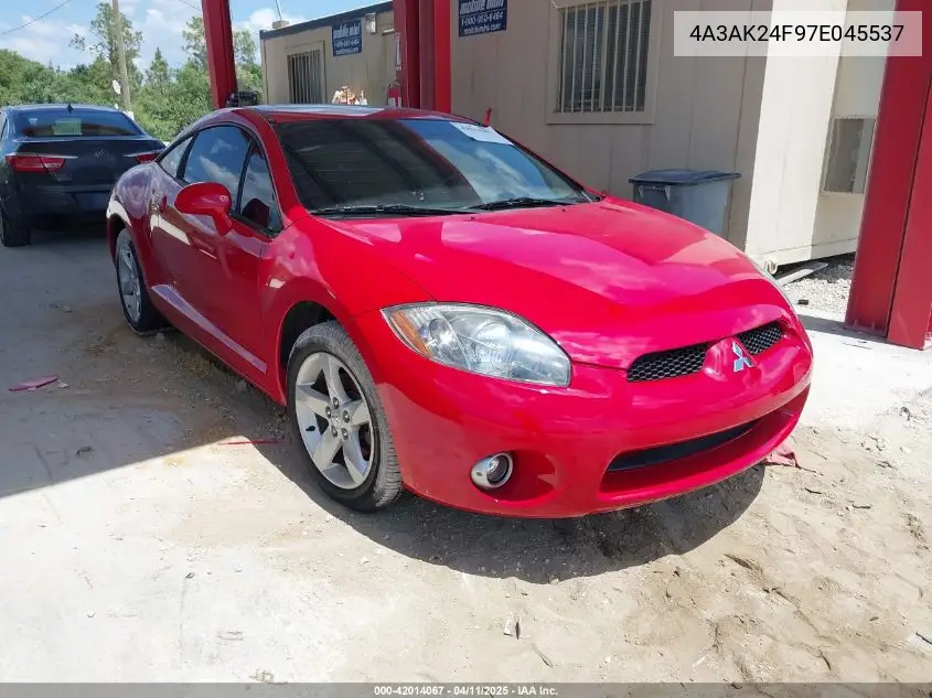 2007 Mitsubishi Eclipse Gs VIN: 4A3AK24F97E045537 Lot: 42014067