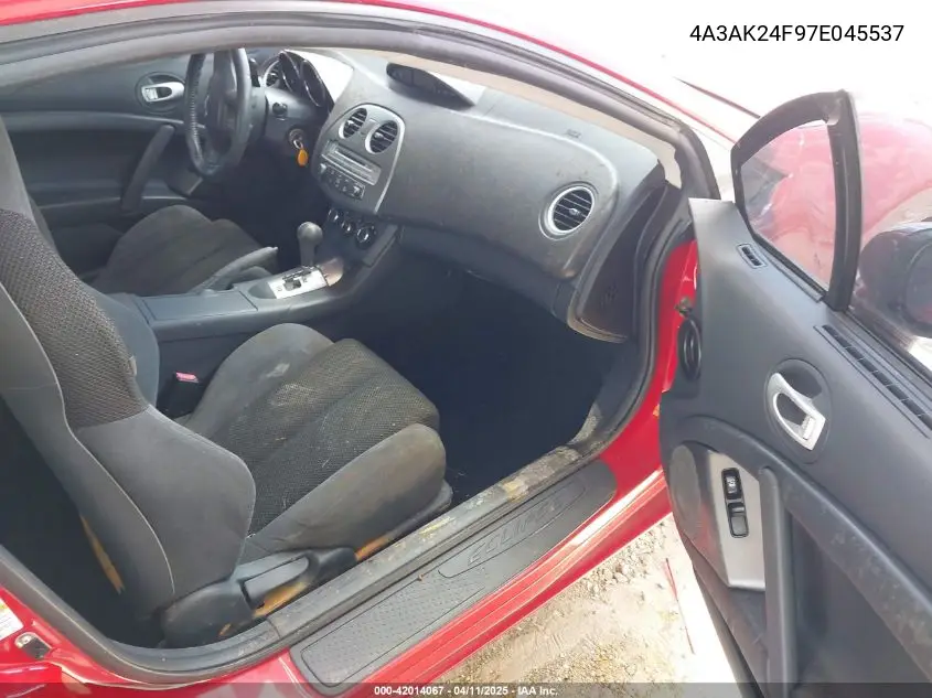 2007 Mitsubishi Eclipse Gs VIN: 4A3AK24F97E045537 Lot: 42014067