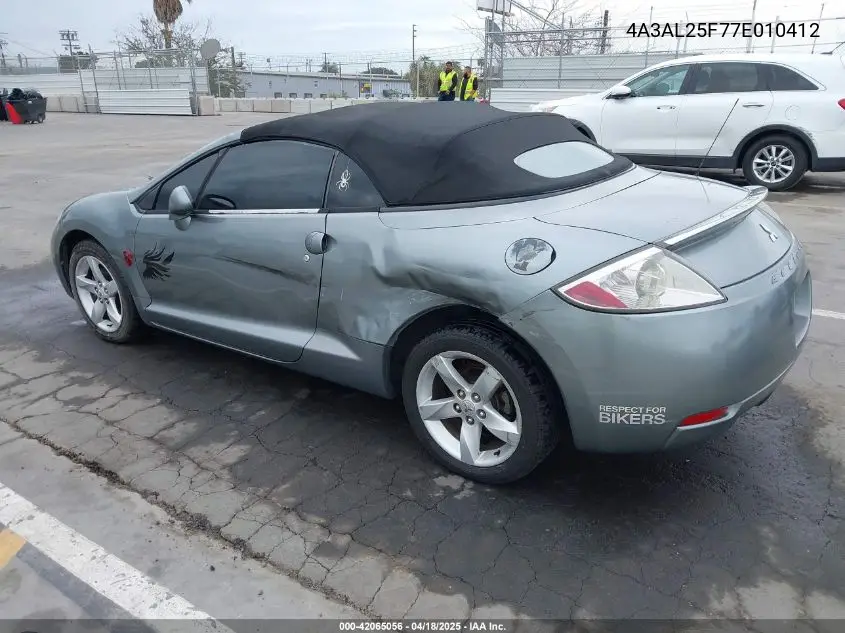 2007 Mitsubishi Eclipse Spyder Gs VIN: 4A3AL25F77E010412 Lot: 42065056
