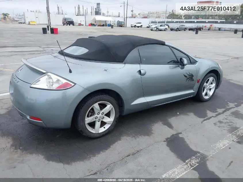 2007 Mitsubishi Eclipse Spyder Gs VIN: 4A3AL25F77E010412 Lot: 42065056