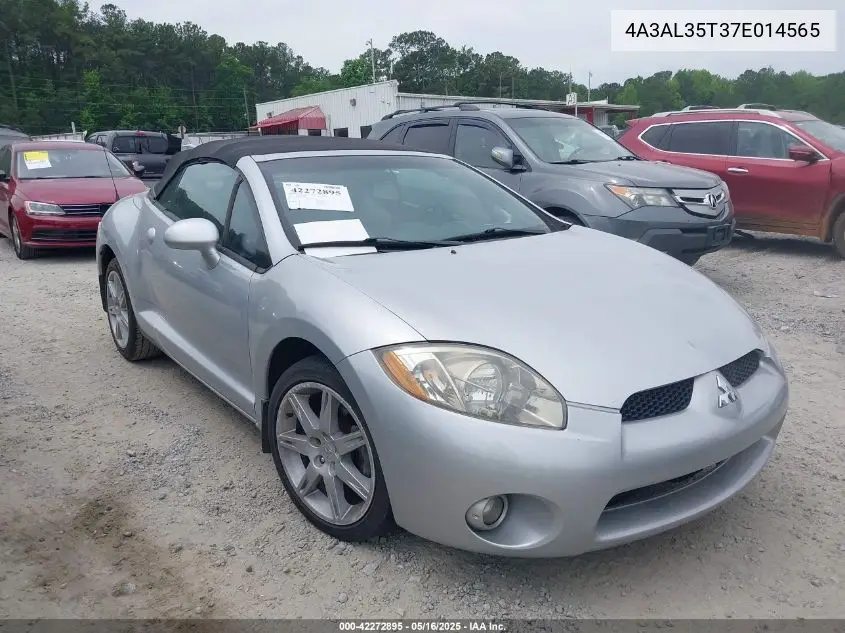 2007 Mitsubishi Eclipse Spyder Gt VIN: 4A3AL35T37E014565 Lot: 42272895