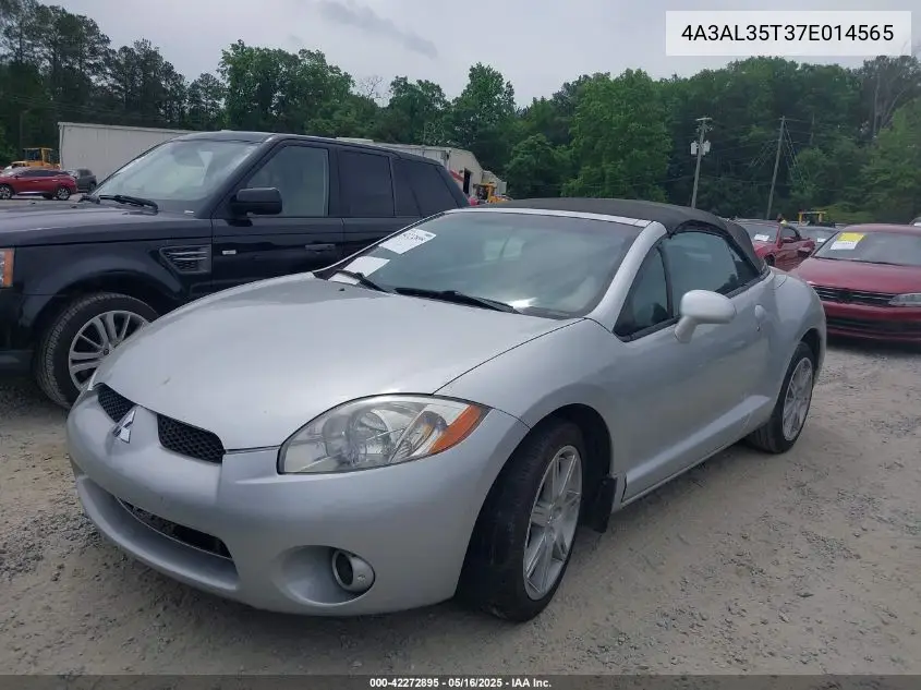 2007 Mitsubishi Eclipse Spyder Gt VIN: 4A3AL35T37E014565 Lot: 42272895