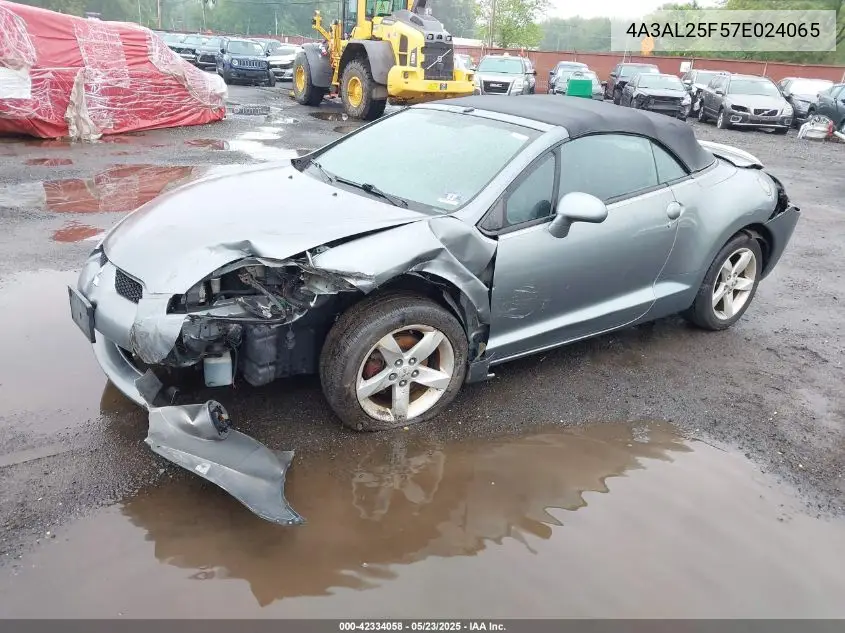 2007 Mitsubishi Eclipse Spyder Gs VIN: 4A3AL25F57E024065 Lot: 42334058