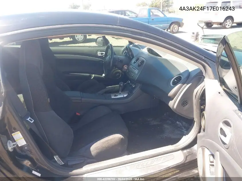 2007 Mitsubishi Eclipse Gs VIN: 4A3AK24F17E016243 Lot: 42396702