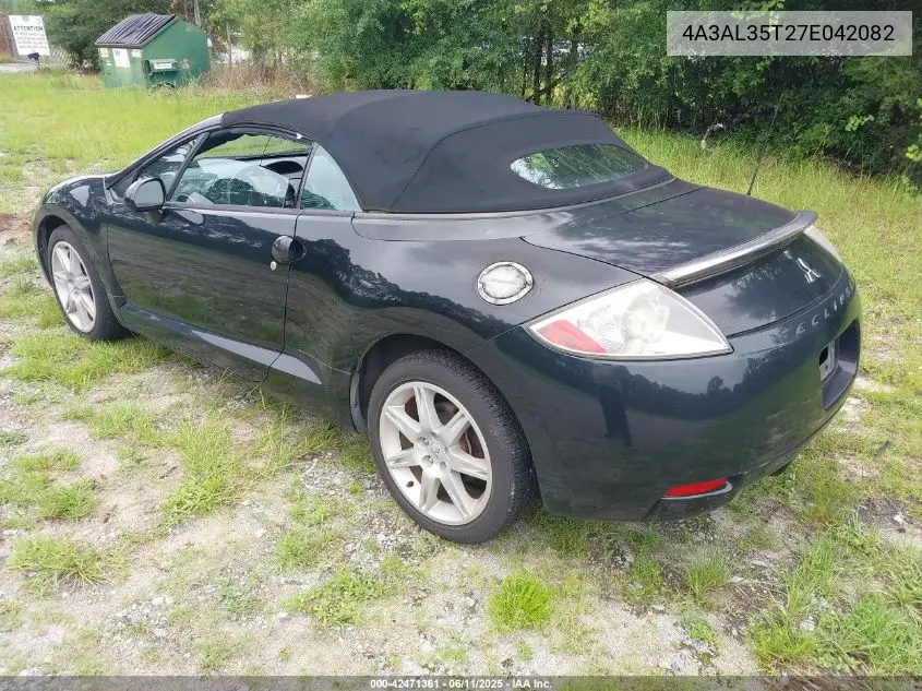 2007 Mitsubishi Eclipse Spyder Gt VIN: 4A3AL35T27E042082 Lot: 42471361