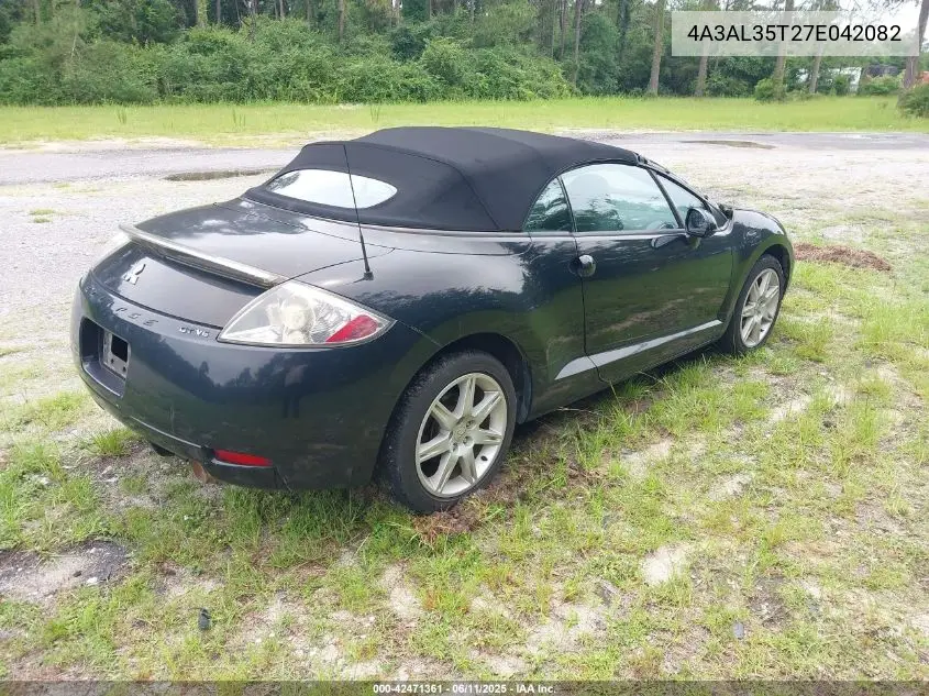 2007 Mitsubishi Eclipse Spyder Gt VIN: 4A3AL35T27E042082 Lot: 42471361